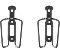 Apt-Pack Alu Plast 124 - Pack De Deux Porte-Bidons Velo - Porte Gourde En Aluminium Pour Tout Type De Velo - Léger Et Robuste - Noir