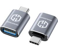 APT-Pack de 2 Adaptateurs USB vers USB-C, Transfert de Données Rapide 10 Gbps, Double Face Type-C, Compatibilité Étendue, USB 3.2 Gen2 10Gbit/s
