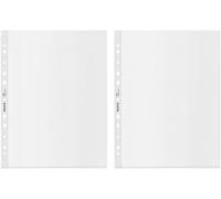 Apt-Pochettes A4 Maxi, Lot De 50, Capacité 80 Feuilles, Bande Plastique Perforée, Épaisseur 100 Microns, 100% Recyclable, Écologique, Recycle, Transparent, 40210003