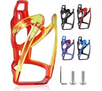 Apt-Porte-Bouteille De V¿¿Lo - Version Am¿¿Lior¿¿E - Porte-Bouteille - Beau Incassable - L¿¿Ger - Pour Vtt, V¿¿Lo De Course, Vtt, V¿¿Lo De Montagne (Rouge Jaune)