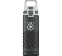 Apt-Sigg - Gourde Transparente En Tritan - Total Color Dfb Anthracite - Convient Aux Boissons Gazeuses - Lavage Au Lave-Vaisselle - Étanche & Poids Plume - Sans Bpa - Sport, Foot, Randonnée - Gris -