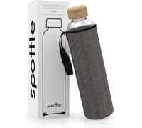 Apt-Spottle Gourde En Verre Avec Housse En Néoprène, Bouteille En Verre Borosilicate - Lavable Au Lave-Vaisselle, Adaptée À Toutes Les Boissons, Sans Bpa, 750ml
