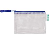 Apt-Tarifold Fr 509061- Lot De 8 Pochettes Plastique Format A6 Zip, Fermeture Éclair Document Chemises Transparentes Dossier Pour Bureaux, Voyage, École, Maison, Couleur Bleu