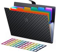 Apt-Trieur 7 Compartiments A4,Amélioré Plastique Extensible Accordéon Dossiers De Fichiers Document Organiseur Classeur Et Trieur À Documents 7 Poches Avec Fermeture Snap Pour L'école Et Bureau
