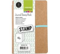 Apt-Vaessen Creative Stamp Journal, Livre Artistique Avec 48 Pages Sans Lignes Pour Emboutissage, Marron, A5