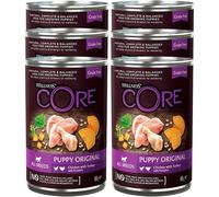 Apt-Wellness Core Original Puppy, Pâtée Pour Chiot De Toutes Tailles, 100% Naturelles, Dha & Huile De Saumon, Poulet/Dinde, 6 X 400 G