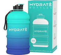 Apt-Xl Bouteille D'eau 2,2 L - Bouteille De Gym Avec Sangles De Transport - Gourde Fitness - Sans Bpa, Pop-Up Bouchon - Pour Le Sport, Le Yoga Et Les Activités De Plein Air (Blue Lagoon)