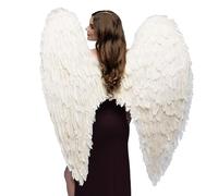 Boland - Ailes d'ange, env. 120 x 120 cm, ange, décoration, Noël, Saint-Valentin, carnaval, Halloween, fête costumée, déguisement, théâtre, accessoire, déguisement