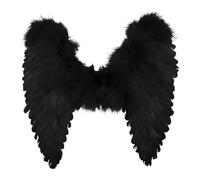 Aptafêtes - AC0049/NOIR - Ailes d'ange plumes - Taille 50 x 50 cm