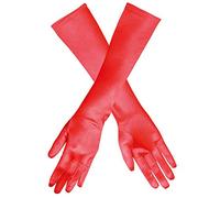 Aptafêtes - AC0885/ROUGE - Gants satine elastique - rouge Taille 40 cm