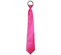 Aptafêtes - AC1270/ROSEFLUO - Cravate satin rose fluo
