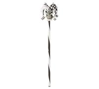 California Costumes Canne AC5314 – psychédélique bouffon du roi – blanc et noir – Taille 101,6 cm