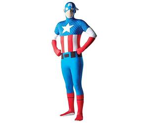 Aptafêtes - CS927536/L - Déguisement - Seconde Peau Captain America - Taille L