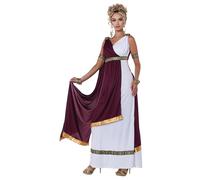 Aptafêtes - CS929612/S - Déguisement - Robe - Cape Drapée Attachée sur Épaule - 2 Médaillons - Deux Brassards - Taille S