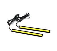Aptfkec Indicateur Lampe Style De Voiture Led Lumière Du Jour DRL Lampe Antibrouillard Barre Bande Lumières 2 Pièces 17cm Universel Étanche Diurne COB