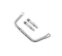 APTKCMCNVG pour Vespa pour Sprint 150 pour Primavera S125 Barres D'appui De Sécurité pour Enfants Accessoires Moto Levier Navigation GPS Support Guidon Moto GPS(Argent)