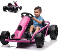 Aptliton Drift Kart Électrique, Karting Enfant 24V Haute Puissance, 2×12V 9AH Batterie Longwei, Chargeur FuYuan, Structure Plastique Et Métal Renforcée, Buggy Électrique Enfant, 8-14 Ans, Multicolore