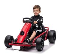 Aptliton Drift Kart Électrique, Karting Enfant 24V Haute Puissance, 2×12V 9AH Batterie Longwei, Chargeur FuYuan, Structure Plastique Et Métal Renforcée, Buggy Électrique Enfant, 8-14 Ans, Multicolore