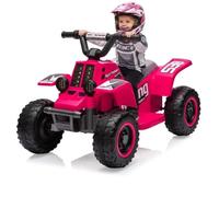 Aptliton Quad Électrique Enfant 6V, Voiture Électrique Enfants avec Batterie Longwei & Moteur 390#, Chargeur Norme Européenne, Scooter & Moto Électrique Enfant, Buggy Tout-Terrain Multi Couleurs