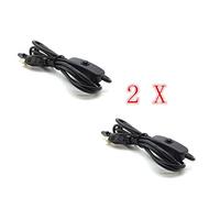 AptoFun Câble Micro USB avec Bouton on/Off pour Arduino UNO, Nano Raspberry Pi 3/2 et Smart Phone,iPhone, iPad, Powerbank en Noir (2 câbles)