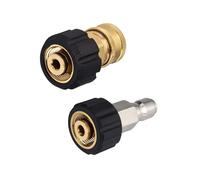 ApuaVireo&Co Adaptateur for nettoyeur haute pression M22 15 mm femelle pivotant vers mâle, kit d'adaptateurs for nettoyeur haute pression 5000 PSI, lot de 2, multicolore
