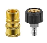 ApuaVireo&Co Adaptateur for nettoyeur haute pression M22, kit de 4 adaptateurs à connexion rapide 3/8 pouce, plusieurs tailles disponibles