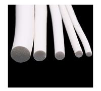 ApuaVireo&Co Bande d'étanchéité en Caoutchouc de Silicone, Bande d'étanchéité Blanche, Joint de Tige de Support en Mousse Circulaire à cellules fermées, 1 pièce(3mm 5M)