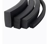 ApuaVireo&Co Bande d'étanchéité en mousse de caoutchouc EPDM, épaisseur 1,5 mm, 2 mm, 2,5 mm, 3 mm, 4 mm, 4,5 mm, 5 mm, 6 mm, 6,5 mm, 7 mm, 8, 9, 10, 12, 13, 14, 15, 16, 17 mm, 2 m, noire(80mm x 10mm)