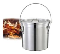 ApuaVireo&Co Bidon de stockage hermétique en acier inoxydable 304 for le lait, cuve de fermentation du lait, fût de stockage d'huile avec couvercle à joint en silicone(12L)