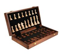 ApuaVireo&Co Jeux d'échecs internationaux Jeu en Bois Échiquier for compétitions Pliable Portable de société stratégique(39 * 39cm)