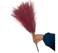 ApuaVireo&Co Lot de 5, 10 ou 20 Bouquets d'herbe de Pampa Artificielle, for décoration de Maison, Mariage, Vacances, Fausses Fleurs, à Faire soi-même(Purple,15PCS)