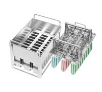 ApuaVireo&Co Moules à glace faits maison avec support, moules à glace réutilisables à tête plate for une congélation rapide(30pcs Flat Head)