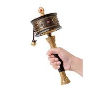 ApuaVireo&Co Moulin à prières en cuivre à Main, utilisé for la bénédiction, la méditation, la guérison, la Relaxation et Le Yoga.