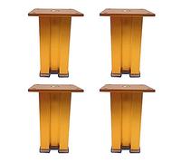 ApuaVireo&Co Pieds de Meubles en Alliage d'aluminium, Robustes et faciles à Installer, for canapé, Armoire, Plan de Travail et Bureau. Lot de 4 (vis incluses).(Gold,25cm)