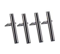 ApuaVireo&Co Pieds de Meubles en métal, Embouts de Rechange for canapé, Fauteuil, Pouf, Armoire, avec vis de Fixation, Lot de 4(Silver Black,130mm)
