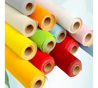 ApuaVireo&Co Rouleau en velours uni Tissu flocage adhésif 59 x 19,68 pouces pour les arts et l'artisanat bricolage Photographie Arrière-plan de la voiture Intérieur Boîte à objets Doublure (24 jaune)