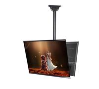 ApuaVireo&Co Support de plafond réglable et inclinable pour TV - Support TV à 2 côtés - Support TV suspendu entièrement mobile - Compatible avec la plupart des téléviseurs LED 4K de 32 à 70 pouces