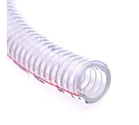 ApuaVireo&Co Tuyau flexible en fil d'acier PVC, robuste, transparent, for conduits de ventilation, diamètre intérieur 1,9 cm(Thickness:3.5mm)