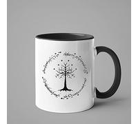 Apular Tasse à café fantaisie White Tree Gondor ~ Le Seigneur des Anneaux 325 ml