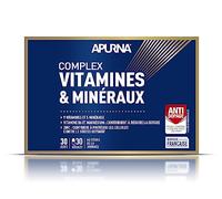 APURNA/Compléments Alimentaires/Complexe Vitamines et Minéraux/Réduction de la Fatigue/Etui de 30 gels