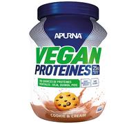 Apurna Vegan Protéines Cookie & Cream - Pot 660 g Bleu - Produits de bien-être et de santé pour sportifs