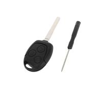 Aputoxz Boîtier de clé pour Ford Fiesta 2009-2010, pour Ford Focus 2005-2010, Télécommande de remplacement à 3 boutons sans clé