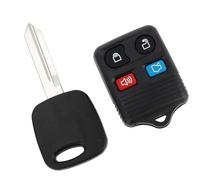 Aputoxz CWTWB1U345 Télécommande sans clé Transpondeur d'allumage pour Ford Mustang 1999-2004, Focus 2000-2005, Taurus, Lincoln Town Car, 4C Chip 4 boutons