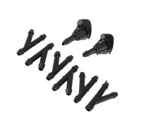 Aputoxz Kit de buse de lave-glace avec 6 connecteurs de tuyau en Y compatibles avec Honda Civic Fit Accord Prelude S2000 CR-V HR-V FR-V Acura RSX TSX RL Integra Remplace 76810SWAE01 Noir 1 jeu