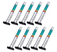 Aputoxz Lot de 10 jauges de profondeur de pneu - Code couleur - Surveillance facile et pratique des pneus