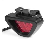 Aputoxz Phare arrière clignotant haute puissance style F1 12 LED 3/8 1 cm Flash Mount Strobe 3ème Troisième Clignotant Feu stop Rouge