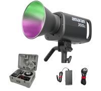Aputure Amaran 300C Projecteur vidéo LED RGB 300W CCT 2500K à 7500K | monture Bowens, éclairage continu, contrôle via application Bluetooth pour vidéos, films et photographie - Gris anth