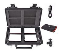 Aputure Amaran AL-MC Kit de Voyage à 4 Lumières, RGBWW sur Caméra, 3200K-6500K, CRI/TLCI 96+, Mode HSI, Prise en Charge de l'Attraction Magnétique et de l'Application et Chargement Sans fil avec USB-C