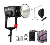 Aputure LS 600x Pro w/Light Dome 150 and C Stand Kit, Lumière vidéo LED Bi-Color 2700K~6500K, Bluetooth App Control,9 Lighting FX for Photography, Video Recording, Wedding, Outdoor Shooting (V-Mount)