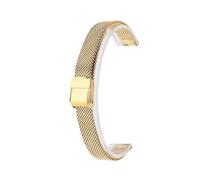 APVMFMKLTG 8mm 10mm 12mm 14mm 16mm 18mm adapté for Bracelet milanais accessoires or universel for Bracelet de montre en métal en acier inoxydable(A-Gold,8mm)